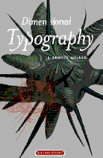 Cover, Dimensional Typography © 1996 J. Abbott Miller and KIOSK